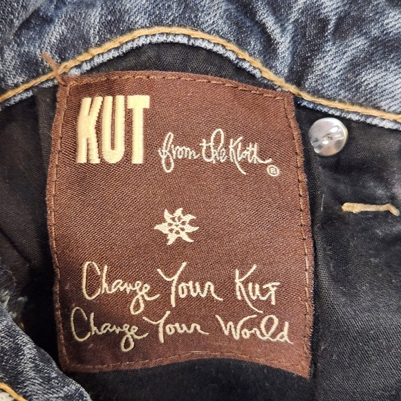 KUT from the Kloth Katy Boyfriend Jeans Women's 6 32x30 Blue Denim Straight Leg - Picture 6 of 8